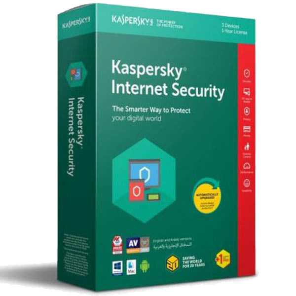Kaspersky internet Security 2021; 3 Devices + 1 License for Free for 1 Year – KIS 3+1 2021