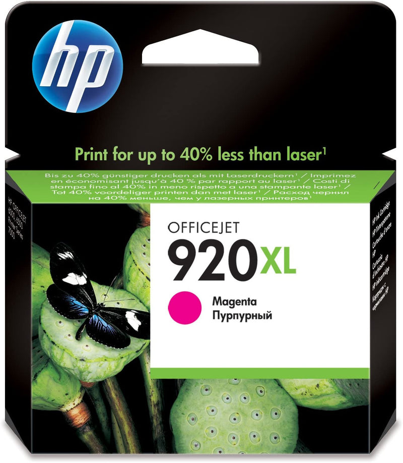 HP 920XL High Yield Magenta Original Ink Cartridge, CD972AE