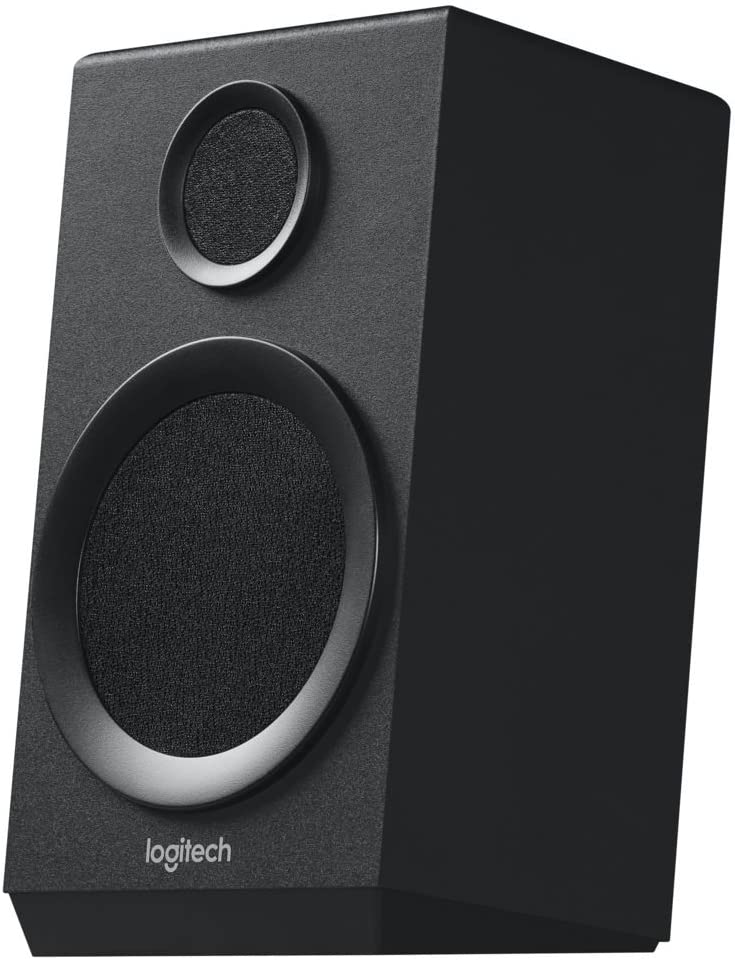Logitech Z333 2.1 Multimedia Speaker System with Subwoofer, Rich Bold Sound, 80 Watts Peak Power, Strong Bass, Black - 980-001203