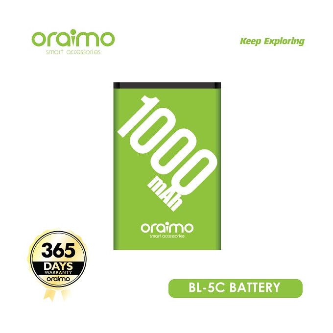 Oraimo BL-5C Phone Battery 1000mah
