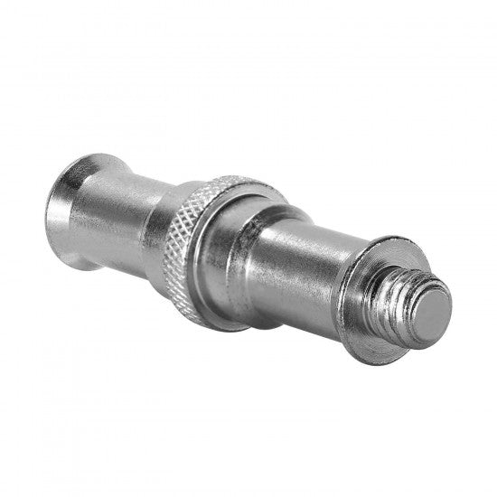 1/4" male to 3/8" male Light Stand Spigot Adapter