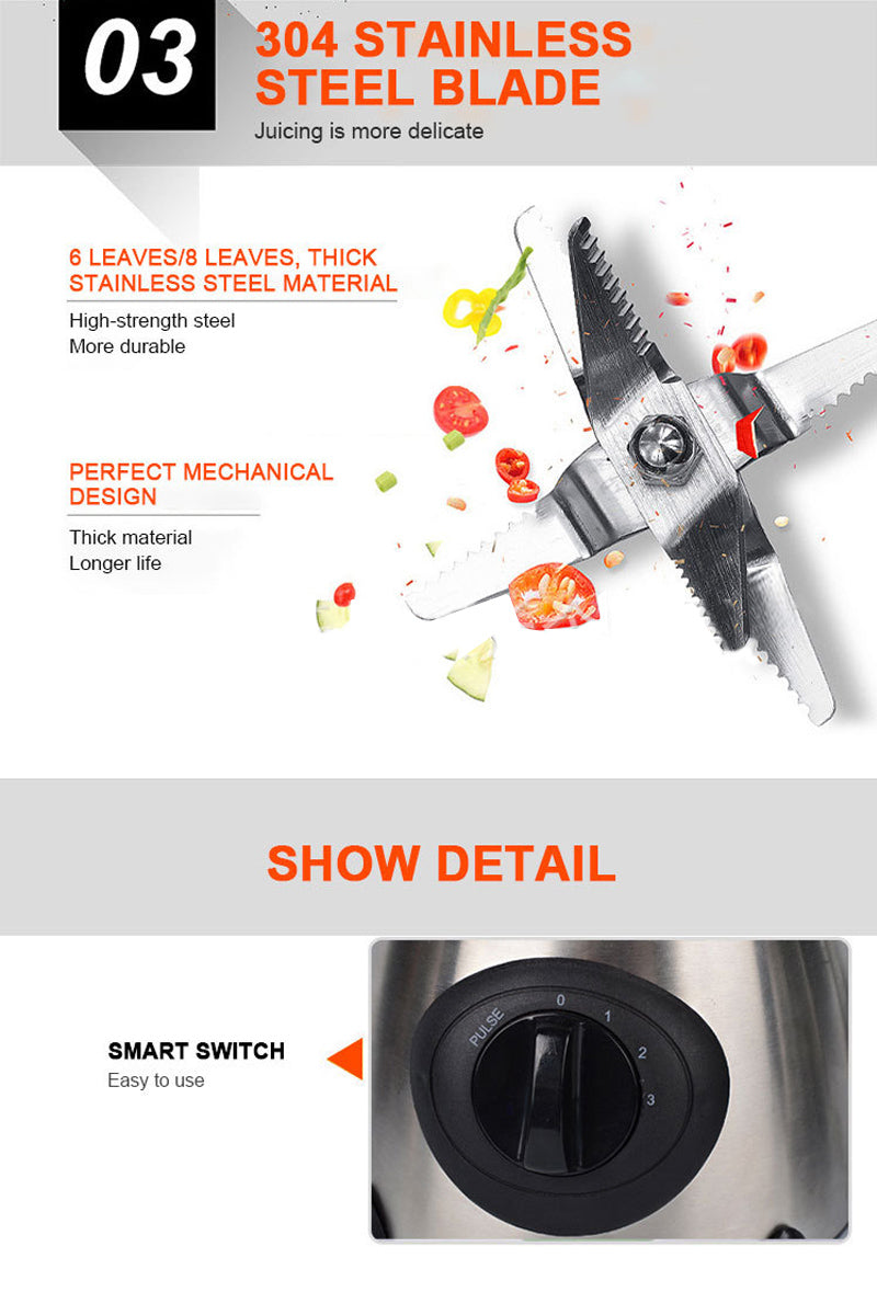 Vitron 1.5L 2 In 1 Blender (VB-Y66) - 1.5 Litres, 350W Motor