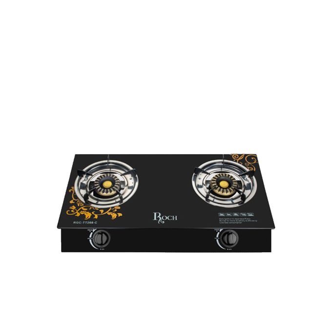 Roch RGC-TT208, Two-Burner Automatic Gas Cooker