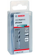 Bosch DIN 338 HSS PointTeQ Drill Bits 4 x 43 x 75 mm (10pcs) (2608577208)