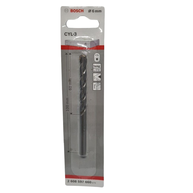 Bosch CYL-3 Concrete Drill Bit 6 x 60 x 100 mm, d 5,5 mm (2608597660)