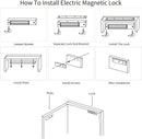 Maglock ACM-Y280S Access Control System Single Door 12V Electric (Magnetic) Lock 280KG (600LB)