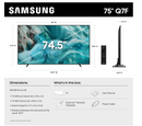 Samsung 75Q7F 75-Inch QLED 4K Smart TV - Samsung Vision AI, Quantum HDR, Object Tracking Sound Lite, Gaming Hub, 2025 Model