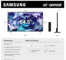 Samsung 65QN900FU 65-Inch Neo QLED 8K Smart TV - Vision AI, Mini LED, Neo Quantum HDR 8K Pro, Dolby Atmos, 2025 Model