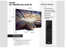 Samsung QA85QN800DU 85-Inch QLED 8K Mini LED Smart TV - Neo Quantum HDR, Dolby Atmos, 165Hz, AI Motion Enhancer, 2024 Model