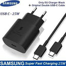 Samsung 25W Wall Charger Power Adapter with Cable, Super Fast Charging, Compact Design, Energy Efficient, Compatible with Galaxy Type C Devices