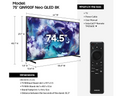 Samsung 75QN900FU8K 75-Inch Neo QLED 8K Smart TV - Vision AI, Mini LED, Neo Quantum HDR 8K Pro, Dolby Atmos, 2025 Model