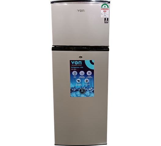 Von VART-22DYS 208L Double Door Fridge - 208 Litres, Double Door