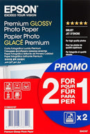 Epson Premium glossy photo paper inkjet 255g/m2 (A6 paper 100x150mm) 2x40 sheets (C13S041822)