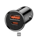 Baseus CCALL-YS01 Car Charger Circular Plastic A+C 30w PPS