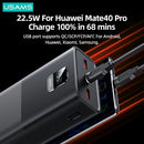 USAMS (USAM-AT 65W) Power Bank 30000mAh PD Quick Charge SCP FCP Powerbank