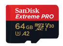 SanDisk 64GB Extreme PRO microSDXC UHS-I Card – Up to 200MB/s, V30, A2, 4K UHD – SDSQXCU-064G-GN6MA