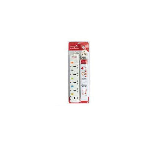 Office Point URB-4K 4 Way Power Extension Socket with USB Port