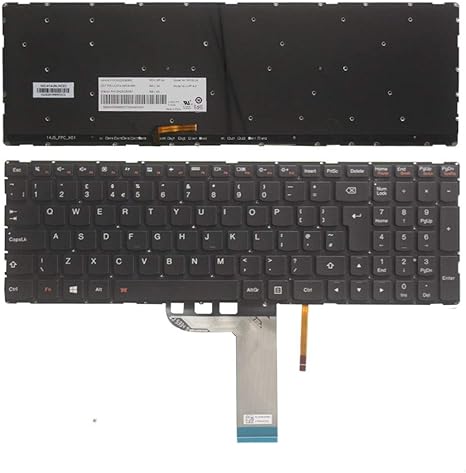  Lenovo Yoga 500-15 Laptop Replacement Keyboard (Also Works With Lenovo Yoga 500-15IBD, 500-15ISK)