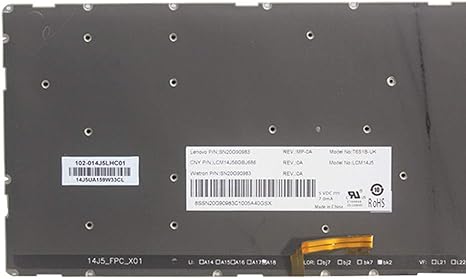 Lenovo Yoga 500-15IBD Laptop Replacement Keyboard (Also Works With Lenovo Yoga 500-15, 500-15ISK)
