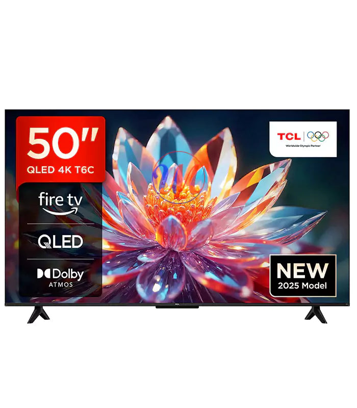 TCL 50" T6C 4K QLED Google TV – Dolby Atmos, 120 Hz VRR & AiPQ