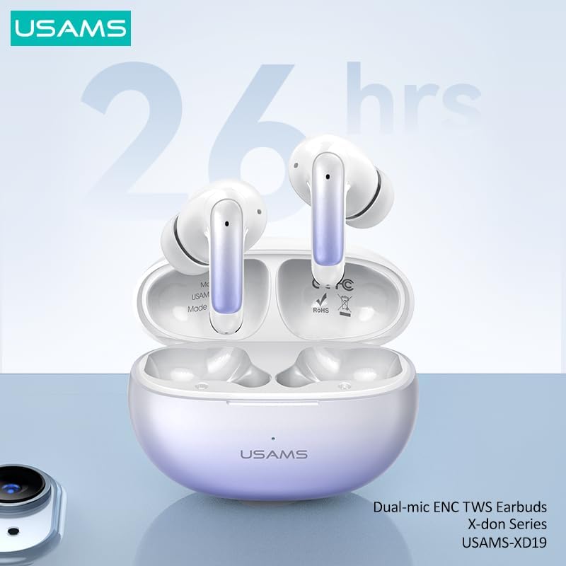 USAMS (USAMS-XD19) Dual-mic -TWS Noise Cancelling Earbuds