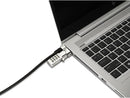 Kensington K62318WW Universal 3‑in‑1 Keyed Laptop Lock  – Carbon‑Steel 6 ft Cable, Hidden‑Pin Security