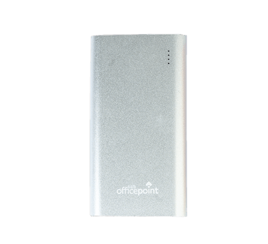 Officepoint 5000mAh Silver Power Bank
