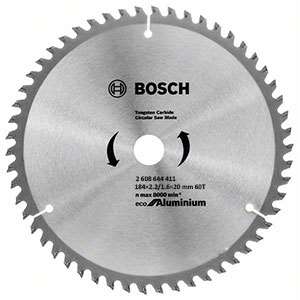 Bosch 60T Circular saw blade ECO for Aluminium 184×2.2/1.4×20 (2608644411)