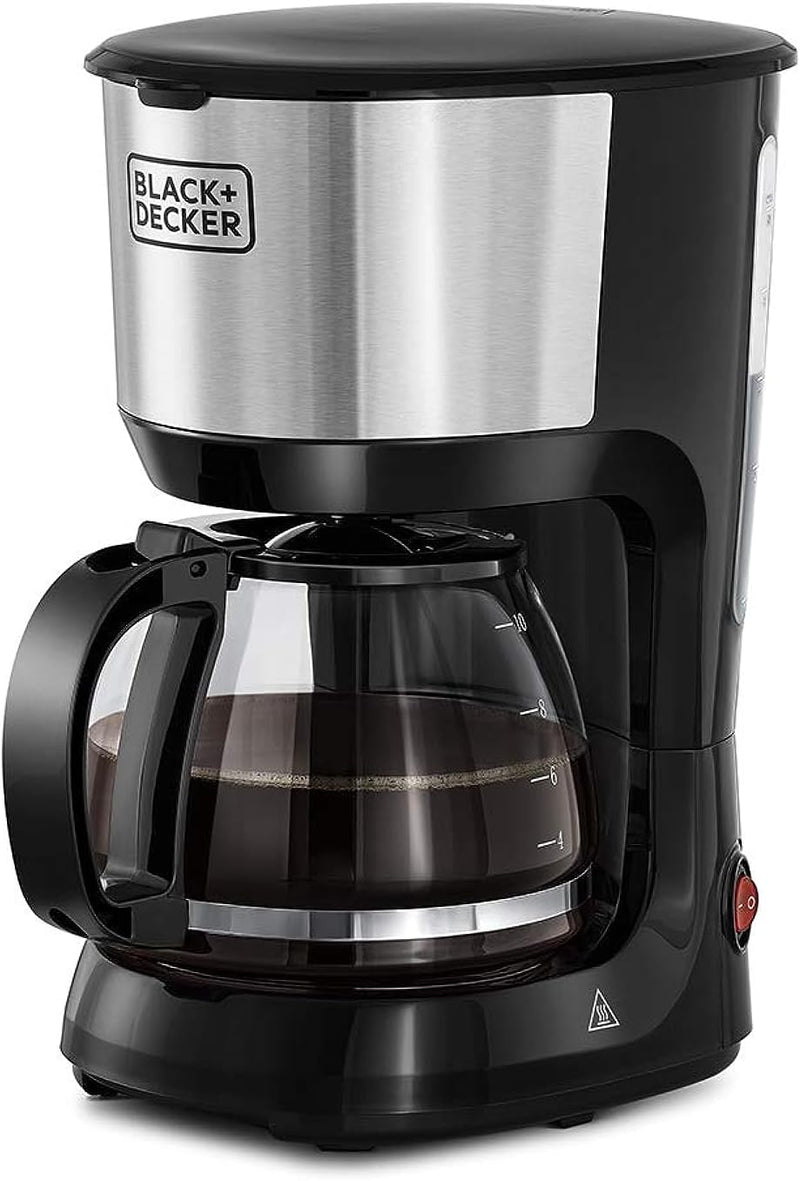 Black & Decker 1.25L 10-Cup Coffee Maker/Machine, 750W (DCM750S-B5)