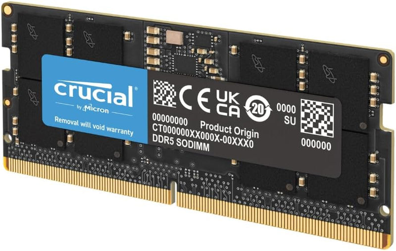 Crucial 16GB DDR5-4800MHz SODIMM Laptop RAM – CT16G48C40S5 High-Speed Memory Module