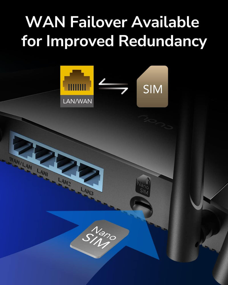 Cudy LT400 N300 4G LTE Wireless Wi-Fi Router