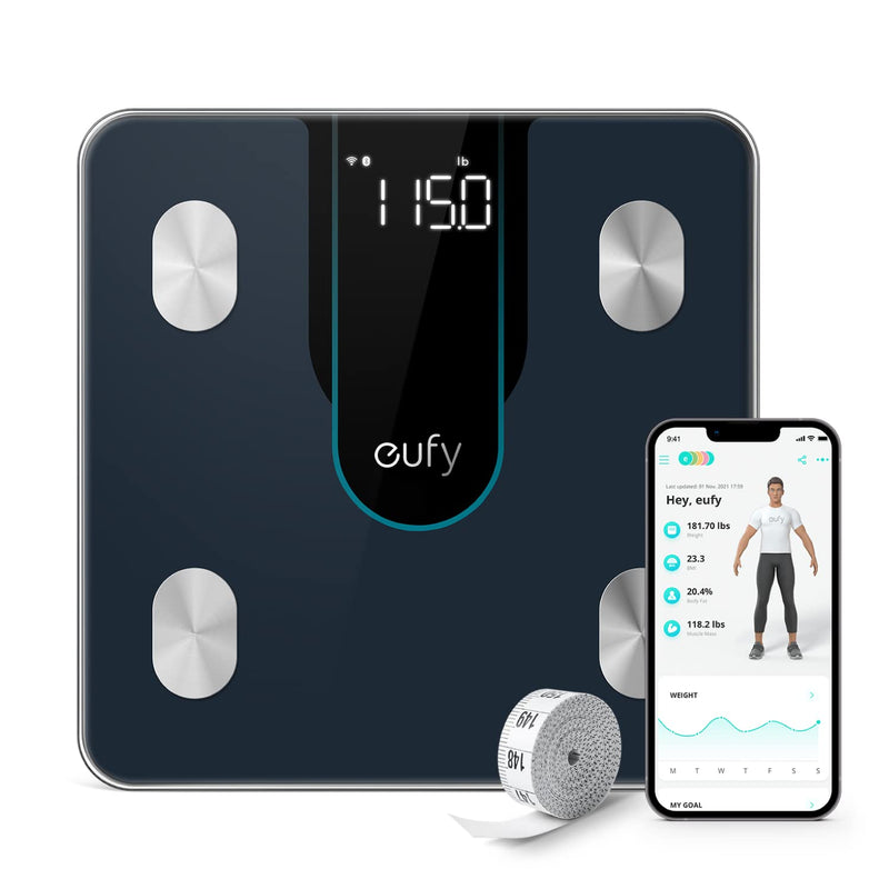 Eufy by Anker Smart Scale P2 – T9148 - Digital Bathroom Scale with Wi-Fi, Bluetooth, 15 Measurements Including Weight, Body Fat, BMI, Muscle & Bone Mass