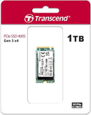 Transcend TS1TMTE400S 1TB, M.2 NVMe 2280,PCIe Gen3x4, M-Key, 3D TLC, DRAM-less SSD