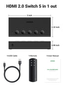 UGREEN CM568 HDMI Switch 5 in 1 Out 4K HDMI Switcher