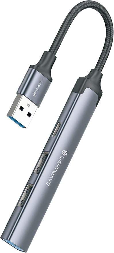 Lightwave LW-HUB-A104 4-in-1 USB Hub Adapter Cable