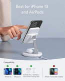 Anker Wireless Charger (MagGo), 633 2-in-1 Wireless Detachable Portable Charging Station