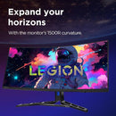 Lenovo Legion R34w-30 34" Curved Gaming Monitor 67C7GACBUK – 3440x1440, 165Hz, IPS, HDMI & DisplayPort for PC & Console Use