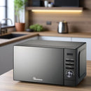 Ramtons RM 682 20L Digital Microwave With Grill – Sleek Black Glass Design, Perfect for Fast & Even Cooking