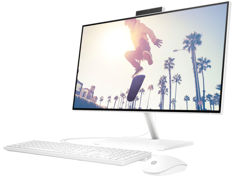HP AIO 24-CB1013NH All-in-One PC Computer - Intel Core i7-1255U 12th Gen, 8GB RAM, 512GB SSD, 23.8" FHD, DOS, 1-yr Warranty - 6M805EA