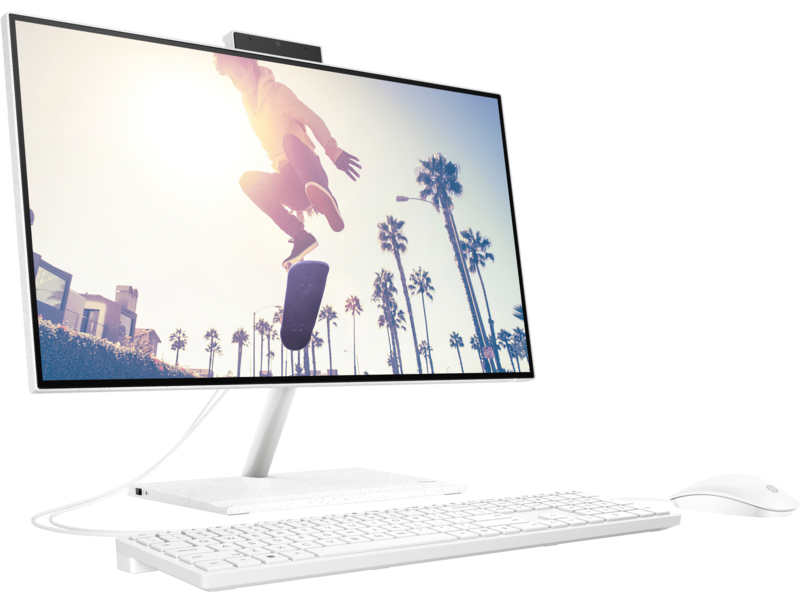 HP AIO 24-CB1013NH All-in-One PC Computer - Intel Core i7-1255U 12th Gen, 8GB RAM, 512GB SSD, 23.8" FHD, DOS, 1-yr Warranty - 6M805EA