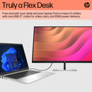 HP E32k G5 31.5" 4K USB-C Computer Monitor - Integrated Speakers, 1 SuperSpeed USB Type-C Slot, 1 HDMI 2.0, 1 DisplayPort 1.4, 3 SuperSpeed USB Type-A, 1 RJ-45, Security Cable Slot, Pivot Adjustable (6N4D6AS)