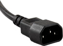 6WAY-C13-PDU-ALUMINUM Aluminium PDU Rear View with Power Cable