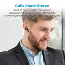 Promate High Definition Bluetooth v5.3 TWS Earphones (HARMONI-PRO.BLACK) - Intellitouch, 5 Hours Playing Time, USB-C Charging Case