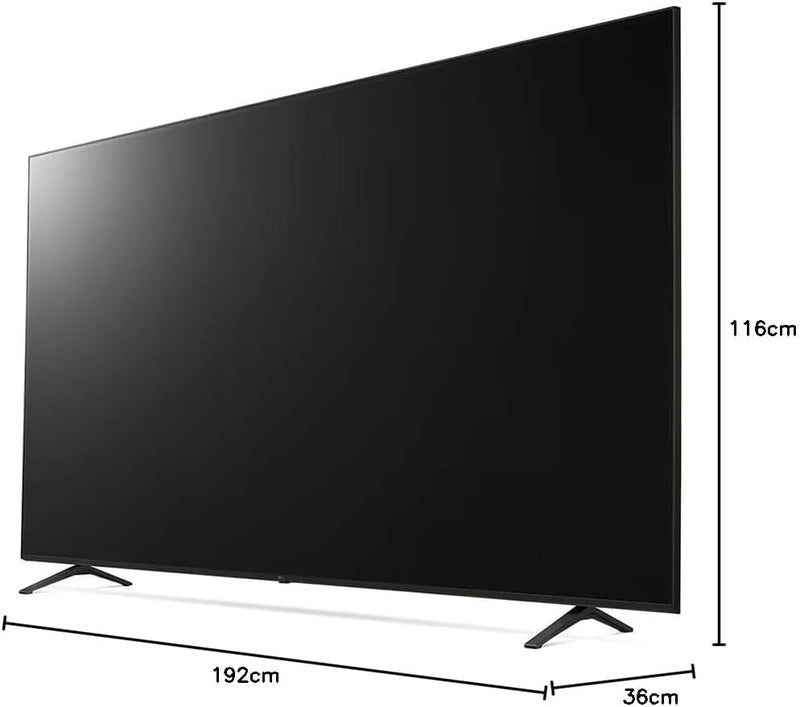 LG UR78 86-Inch UHD 4K Smart TV with WebOS Smart AI ThinQ, Magic Remote, 3-Side Cinema, HDR10, HLG, AI Sound (5.1ch), 2-Pole Stand (86UR78006)