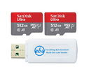 SanDisk 512GB Ultra microSD Card – Class 10, 100MB/s, UHS-I – SDSQUNR-512G-GN3MN (No Adapter)