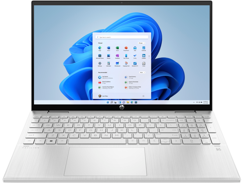 HP Pavilion X360 Convertible Laptop 15-er1005nia - Intel® Core™ i7-1255U 12th Gen, 16GB RAM DDR4-3200, 512GB SSD, 15.6" FHD, Windows 11 Home - 786U4EA