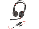 Plantronics Poly Blackwire 5220 Stereo USB-A Wired Headset Bulk Headphones (80R97A6)
