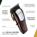 Wahl 3027252 5-Star Magic Clip Cordless Hair Clipper – Professional Fade & Precision Cutting Tool