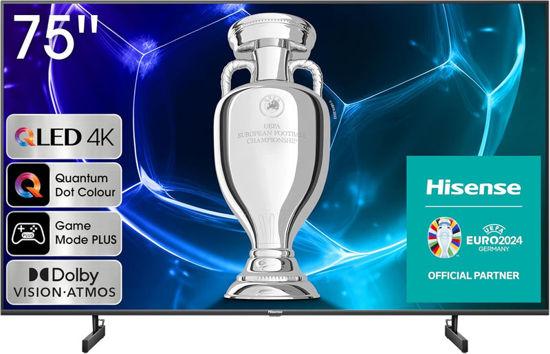 Hisense A7K 75-inch 4K UHD Smart TV with Bluetooth &amp; HDMI, Share to TV, Alexa Built-in and Youtube, Netflix (75A7K)