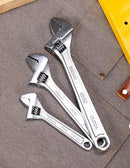 Deli EDL006A-3 150mm, 200mm, 250mm 3PCS Adjustable Wrench Set – Heavy Duty Professional Adjustable Spanners for Workshop, Automotive, Construction, and Industrial Applications